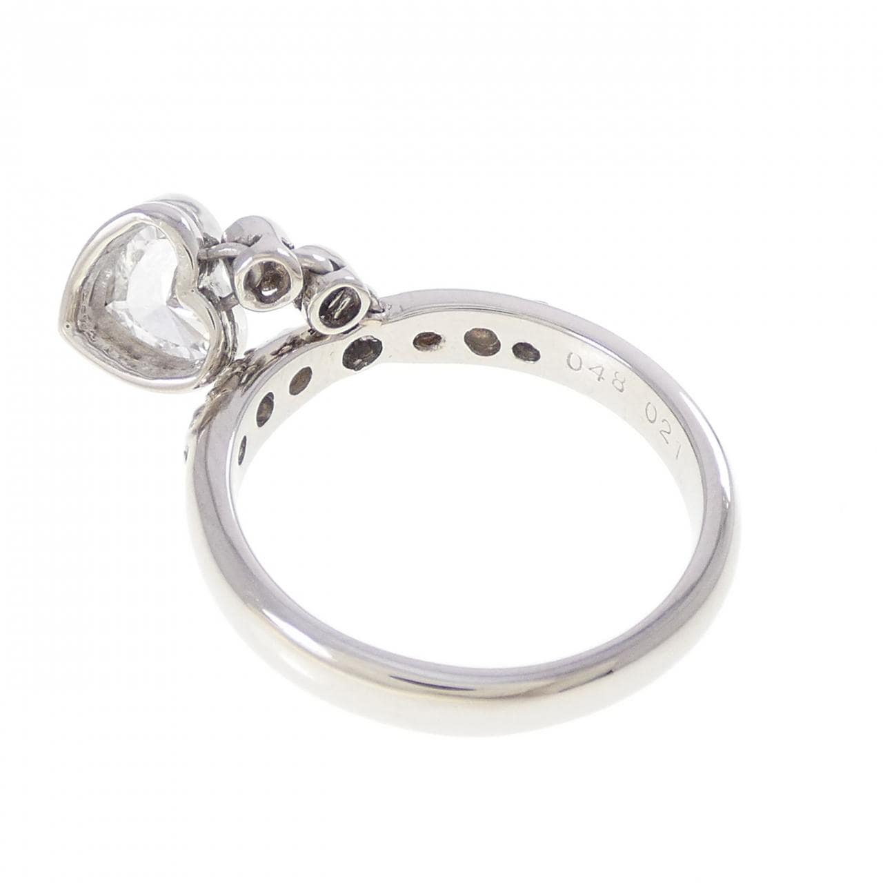PT900 ハート ダイヤモンド リング 0.48CT