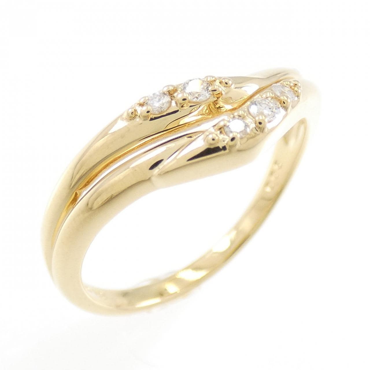 K18YG ダイヤモンド リング 0.05CT