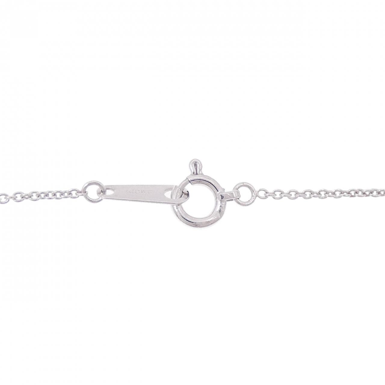 K18WG クロス ダイヤモンド ネックレス 0.40CT
