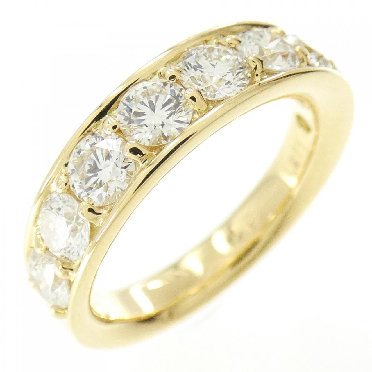 [BRAND NEW] K18YG Diamond Ring 1.511CT G VS2-SI1 EXT-VG