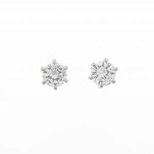 【リメイク】PT900/ST ダイヤモンド ピアス 0.253CT 0.257CT E VS2 Good