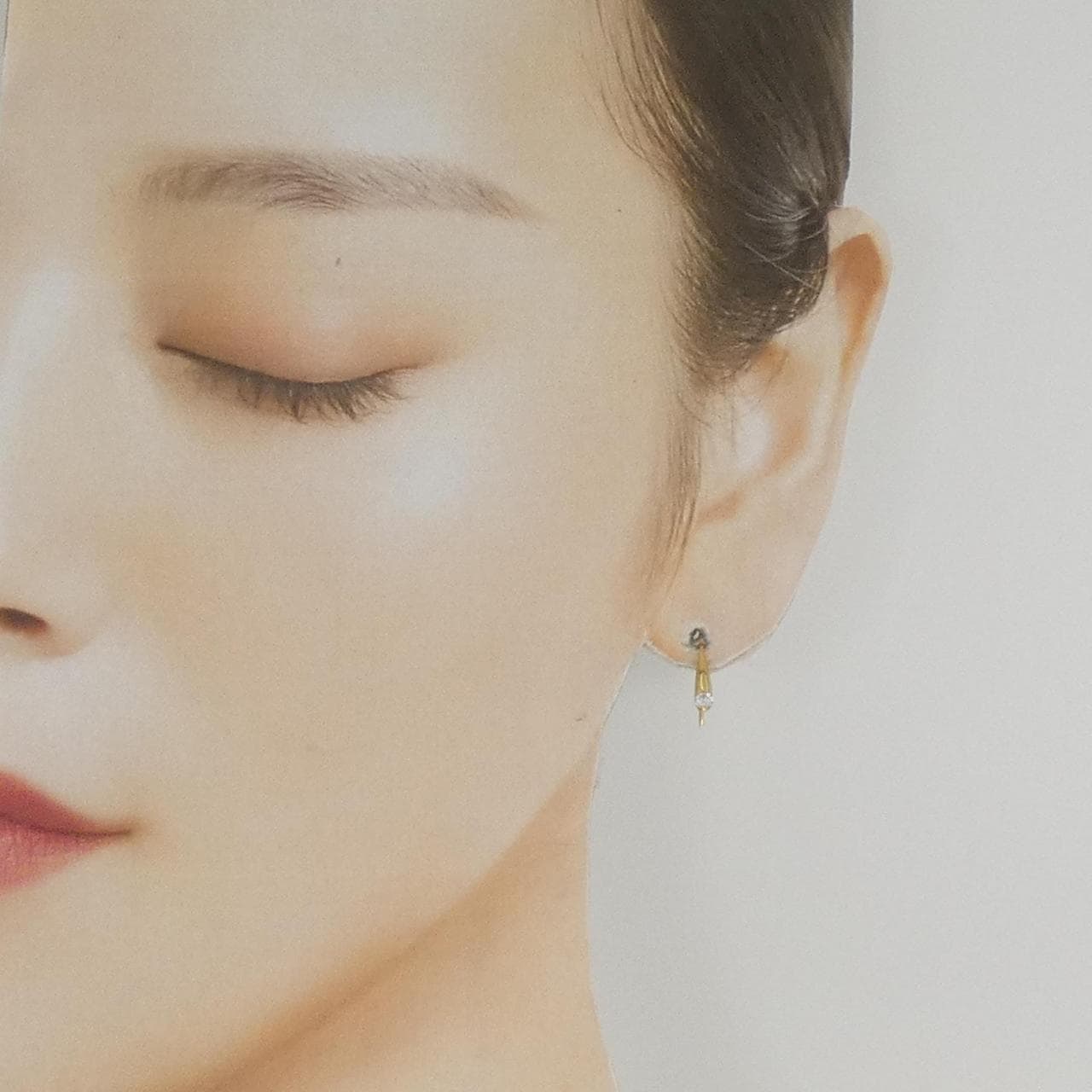 K18YG ダイヤモンド ピアス 0.10CT