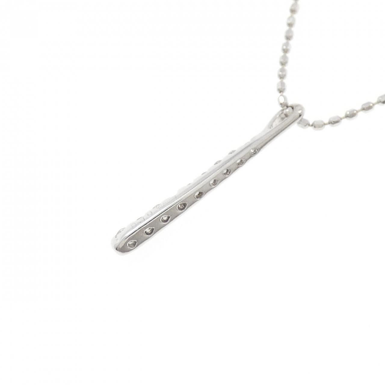 K18WG ダイヤモンド ネックレス 0.10CT