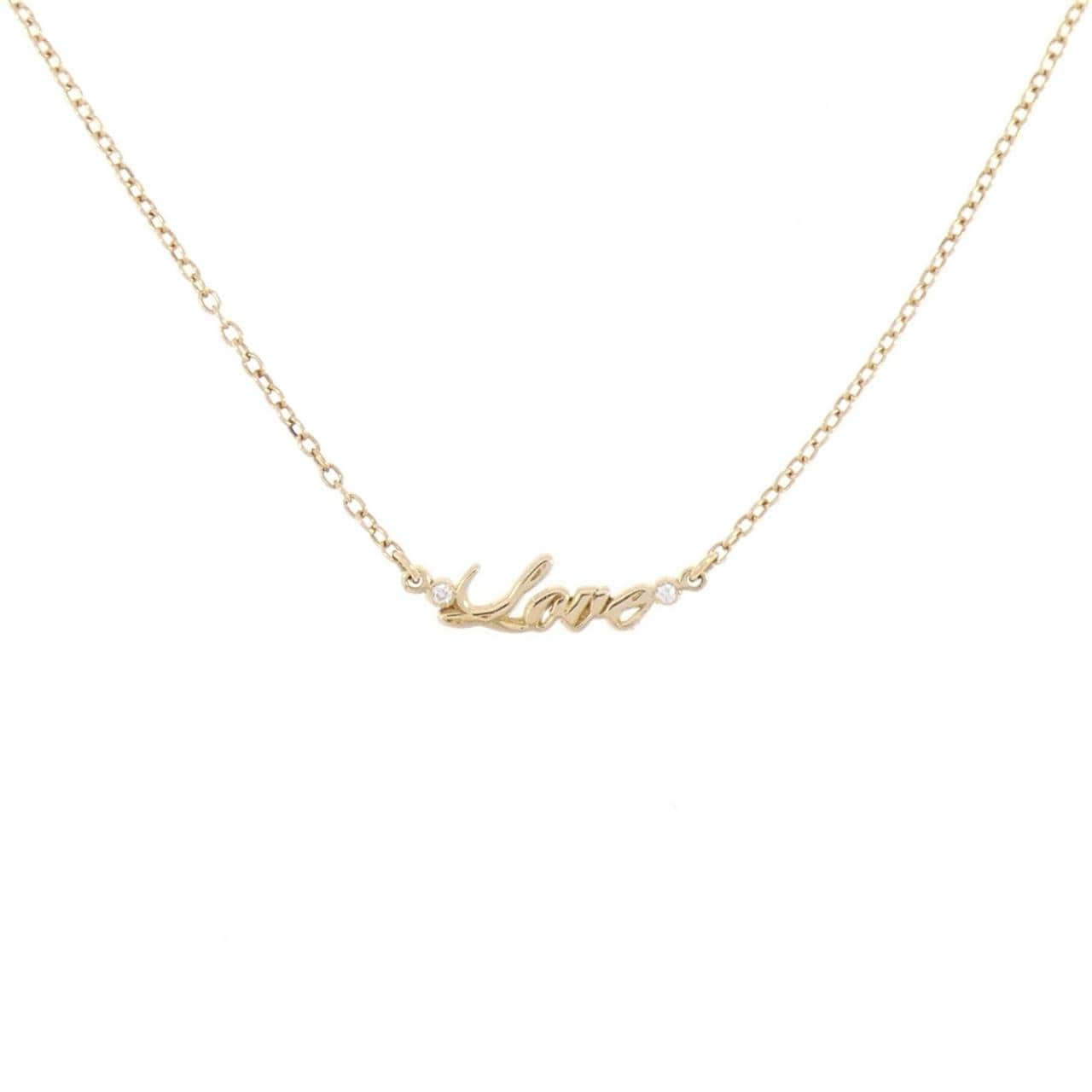 アーカー プチエクリチュール ラブ ネックレス 0.01CT