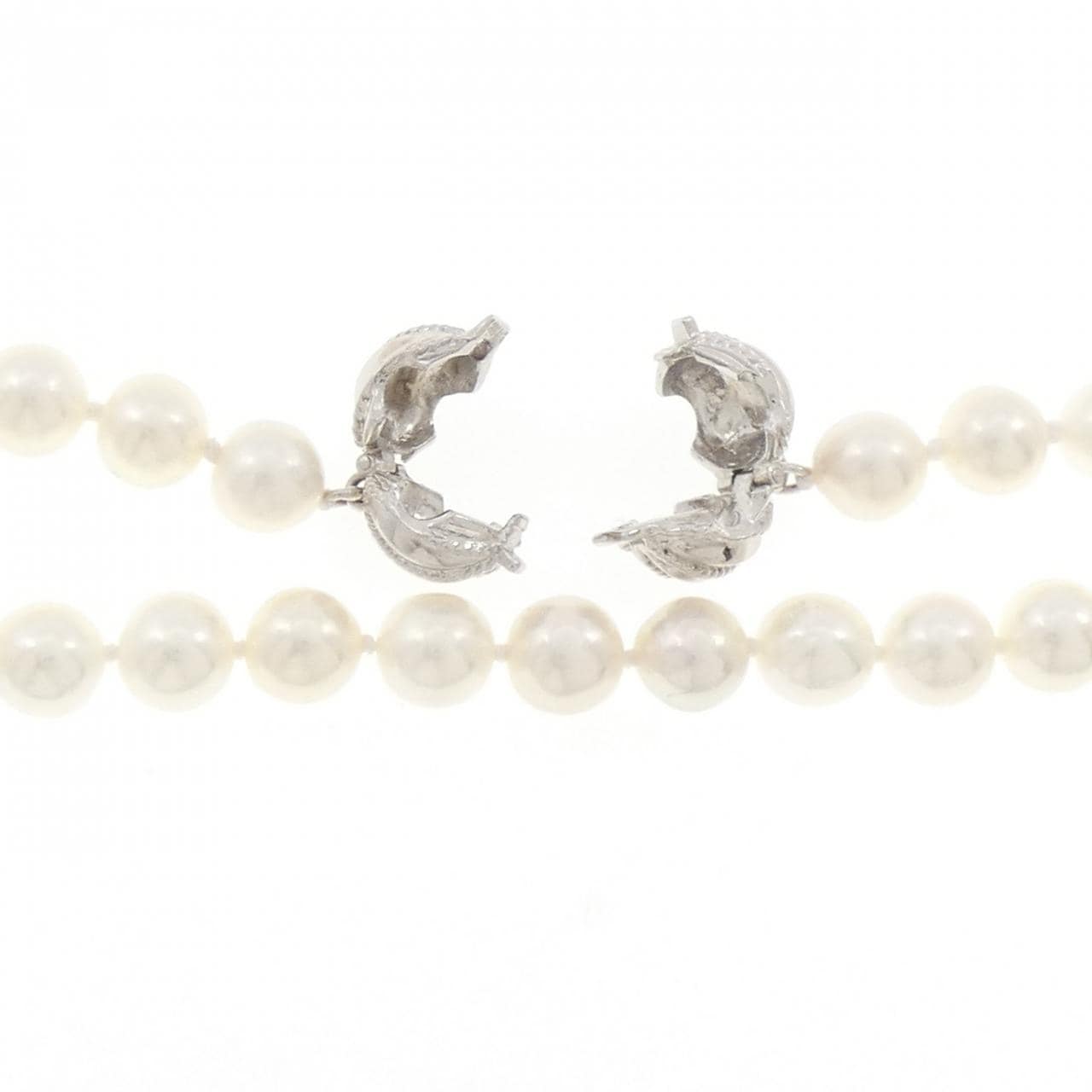 シルバークラスプ アコヤパール ネックレス 7-7.5mm