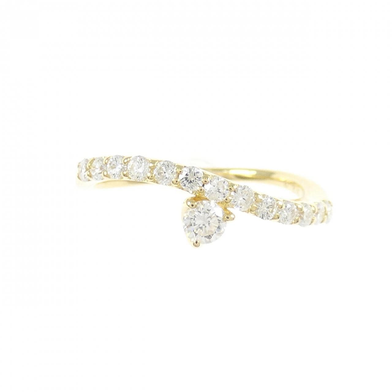 K18YG ダイヤモンド リング 0.35CT