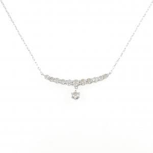 K18WG ダイヤモンド ネックレス 0.53CT