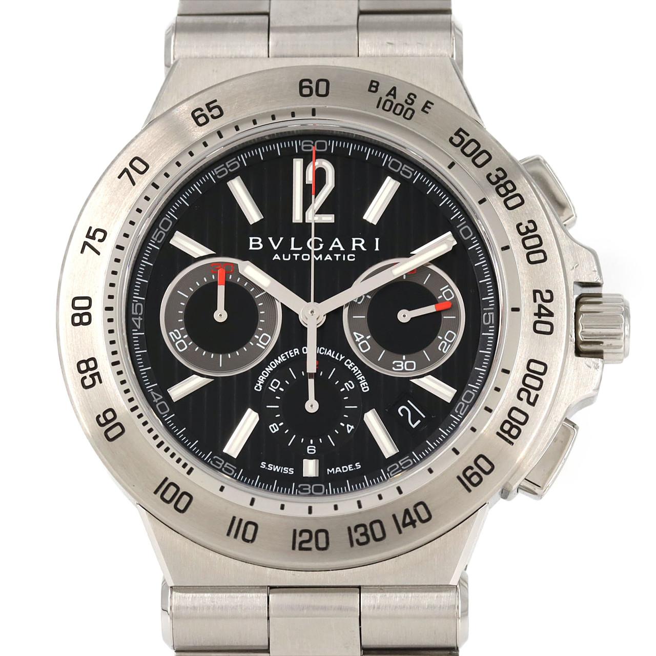 ブルガリ ディアゴノプロフェッショナルタキメトリッククロノ DP42SCH/DP42BSSDCH SS 自動巻