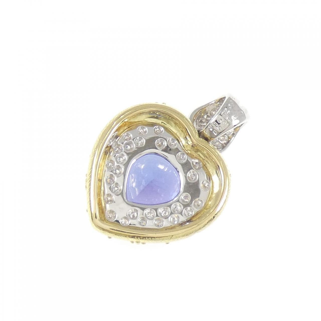 K18YG/K18WG タンザナイト ペンダント 3.15CT