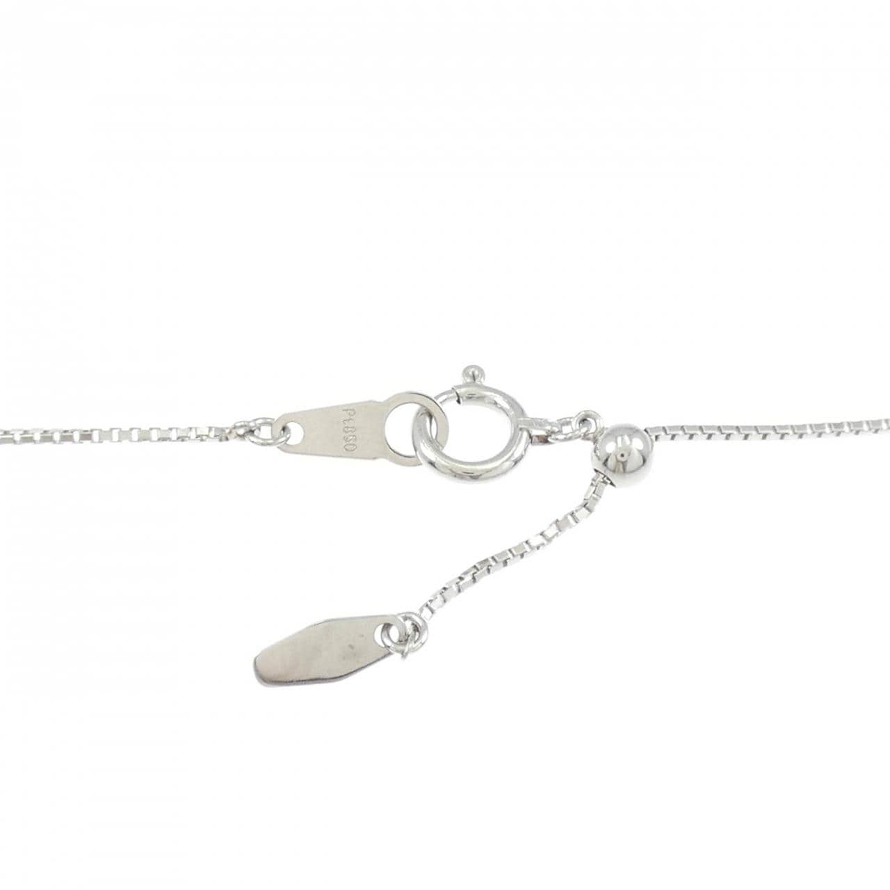 PT900/K18PG/PT850 ダイヤモンド ネックレス 0.526CT