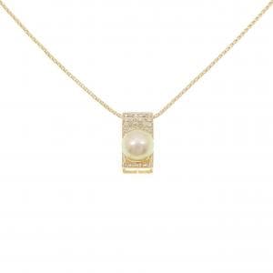 K18YG 白蝶パール ネックレス 9mm