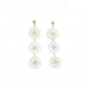 K18スリーカラー ピアス