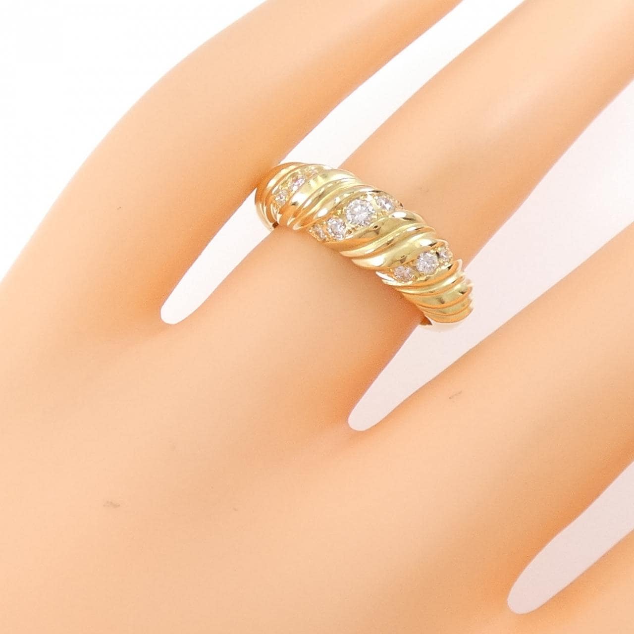 750YG ダイヤモンド リング 0.25CT