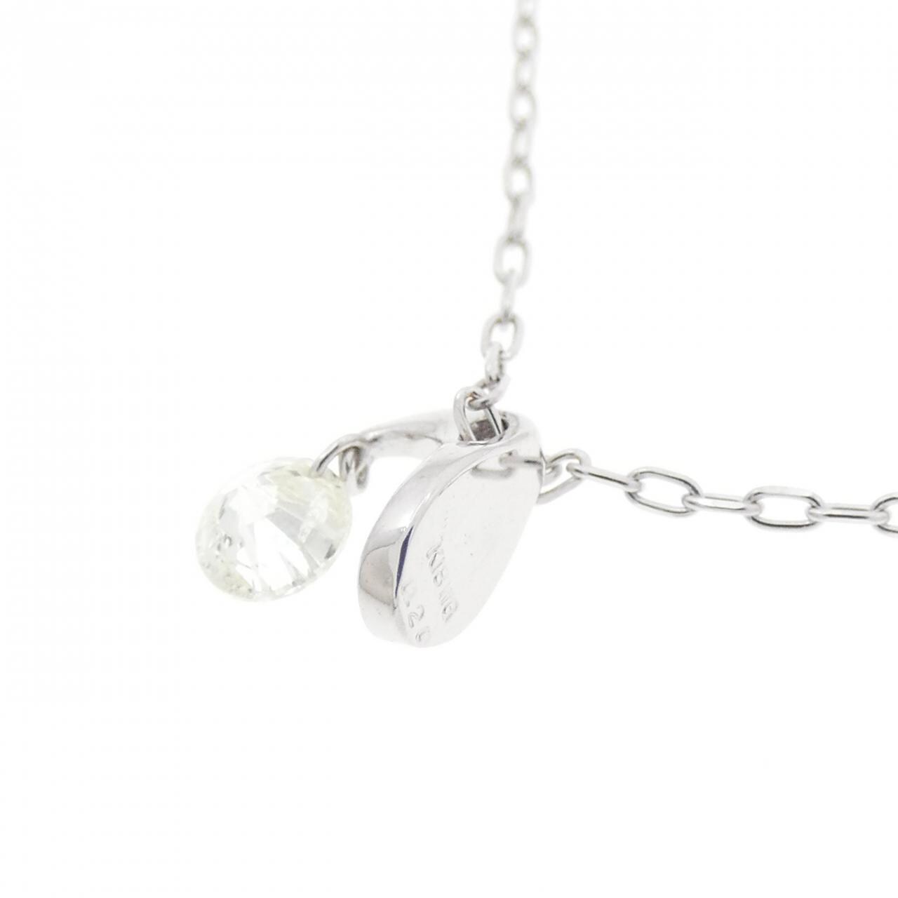 K18WG ダイヤモンド ネックレス 0.20CT