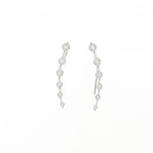 K18WG ダイヤモンド ピアス 0.70CT