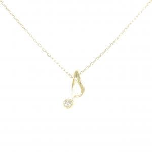 K18YG オンプ ダイヤモンド ネックレス 0.10CT
