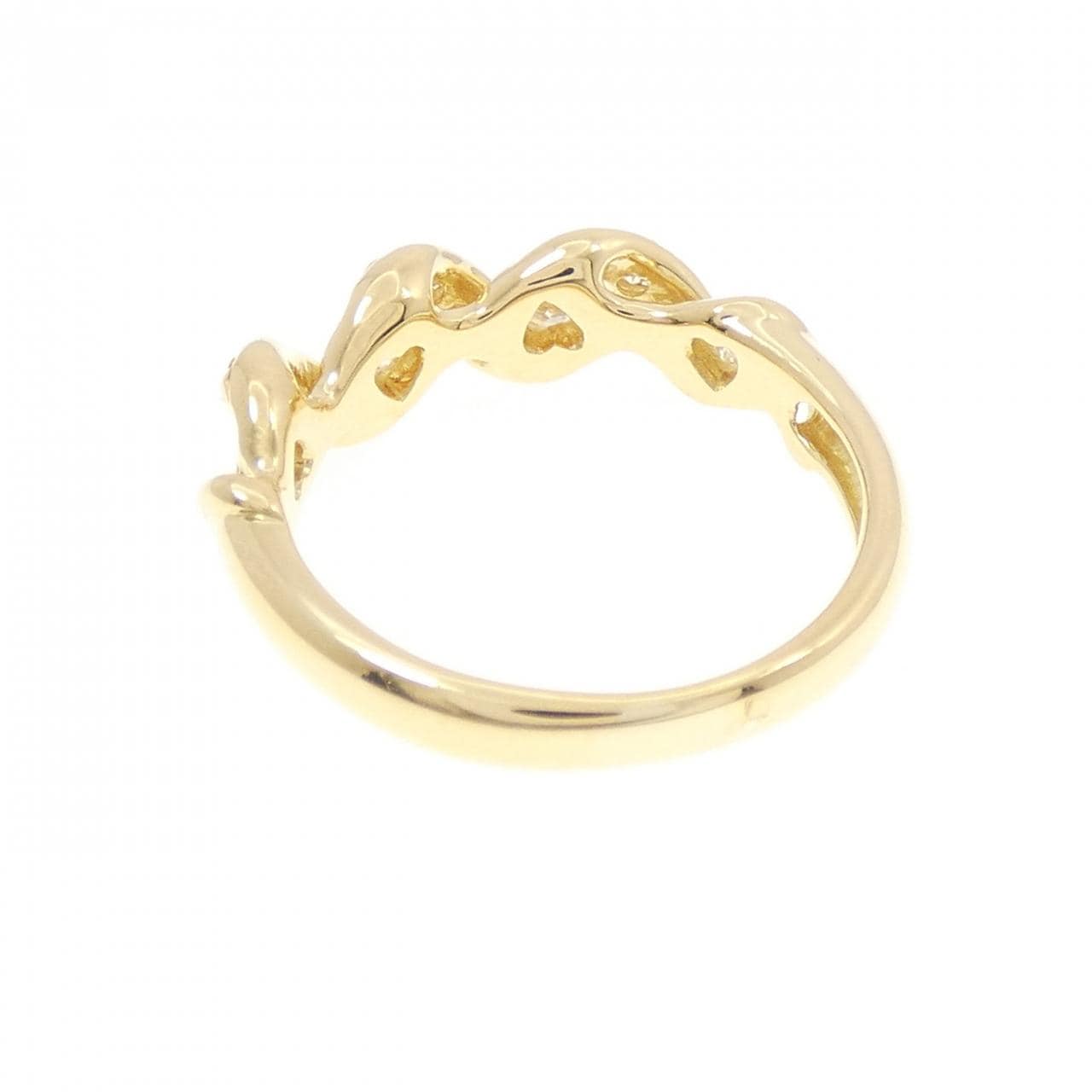 K18YG ダイヤモンド リング 0.37CT