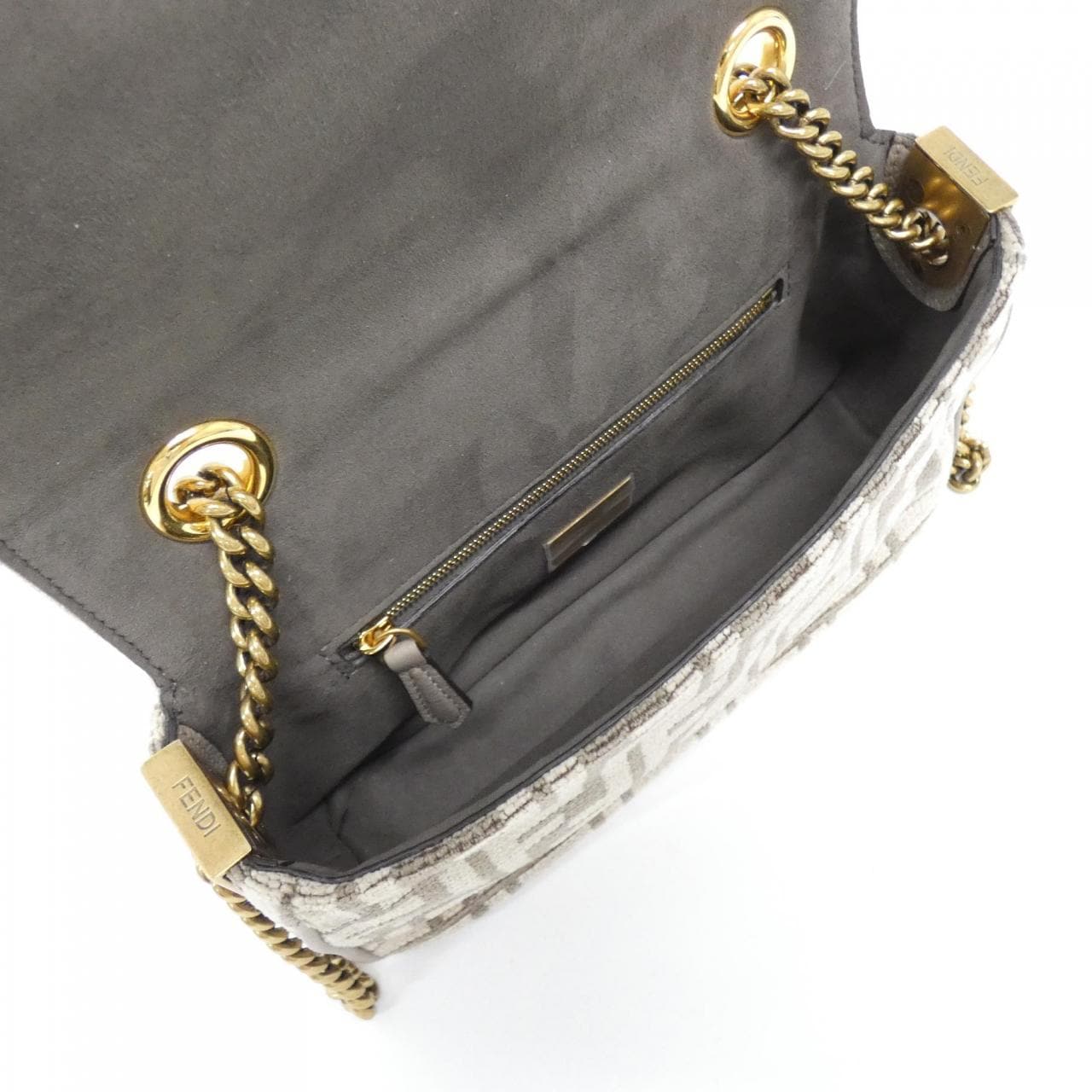 フェンディ バゲット チェーン ミディ 8BR793 AQF4 ショルダーバッグ