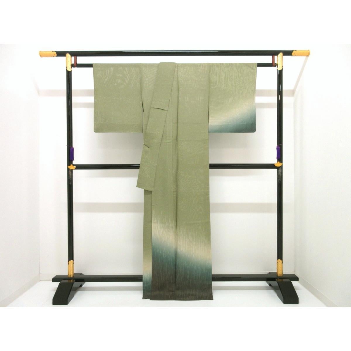 [Unused items] Single layer Monshaori visiting kimono with gradation dyeing