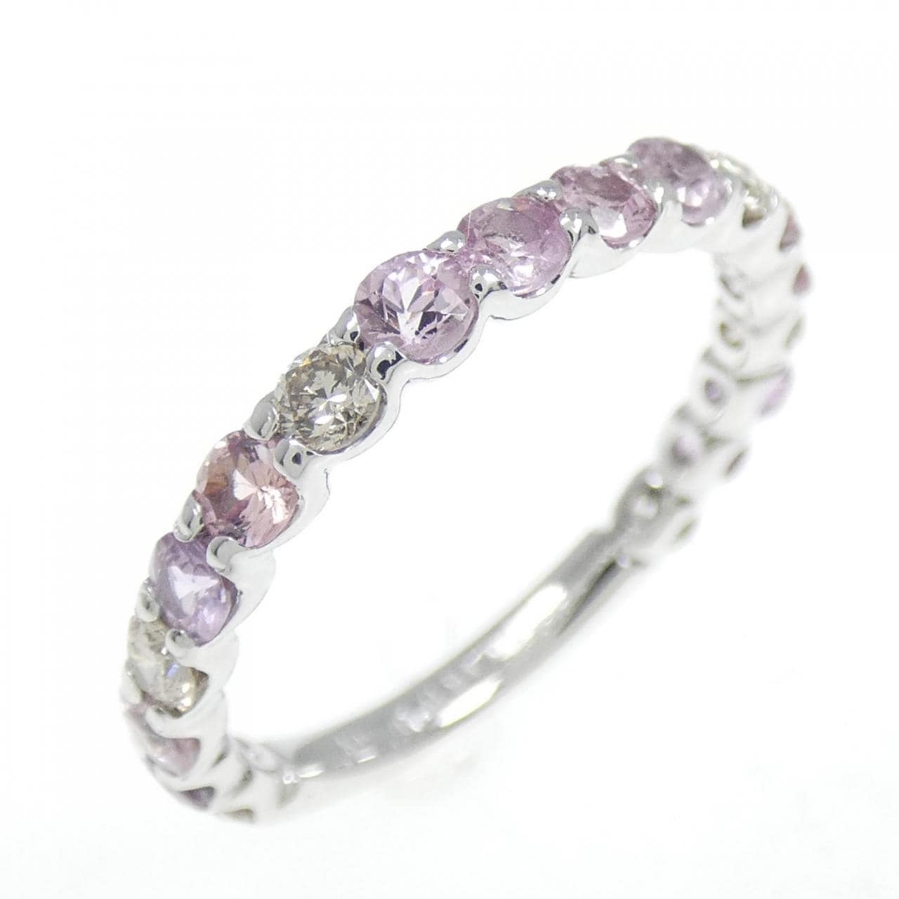 K18WG サファイヤ リング 0.91CT
