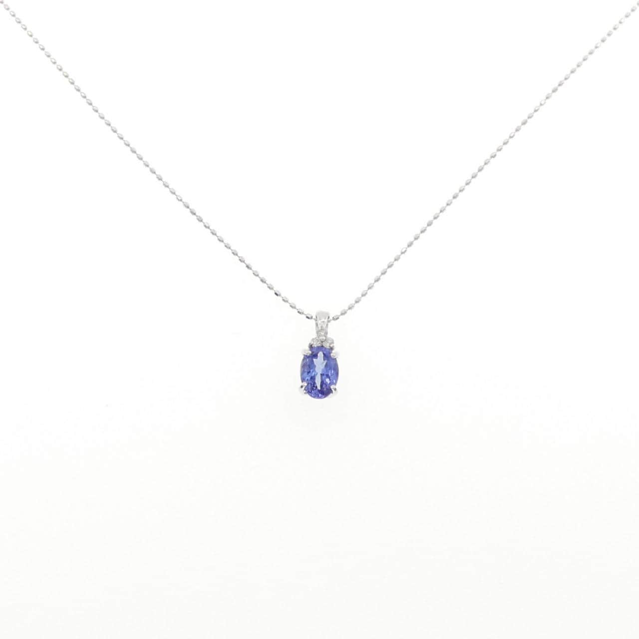K18WG タンザナイト ネックレス 0.80CT