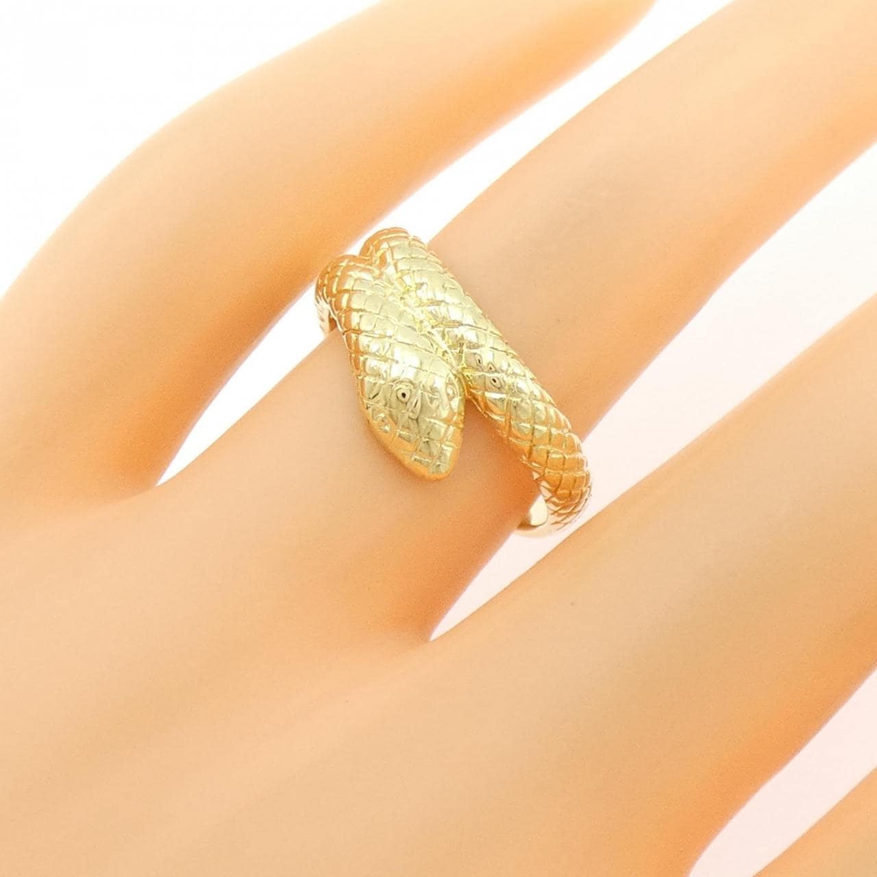 K18YG スネーク リング