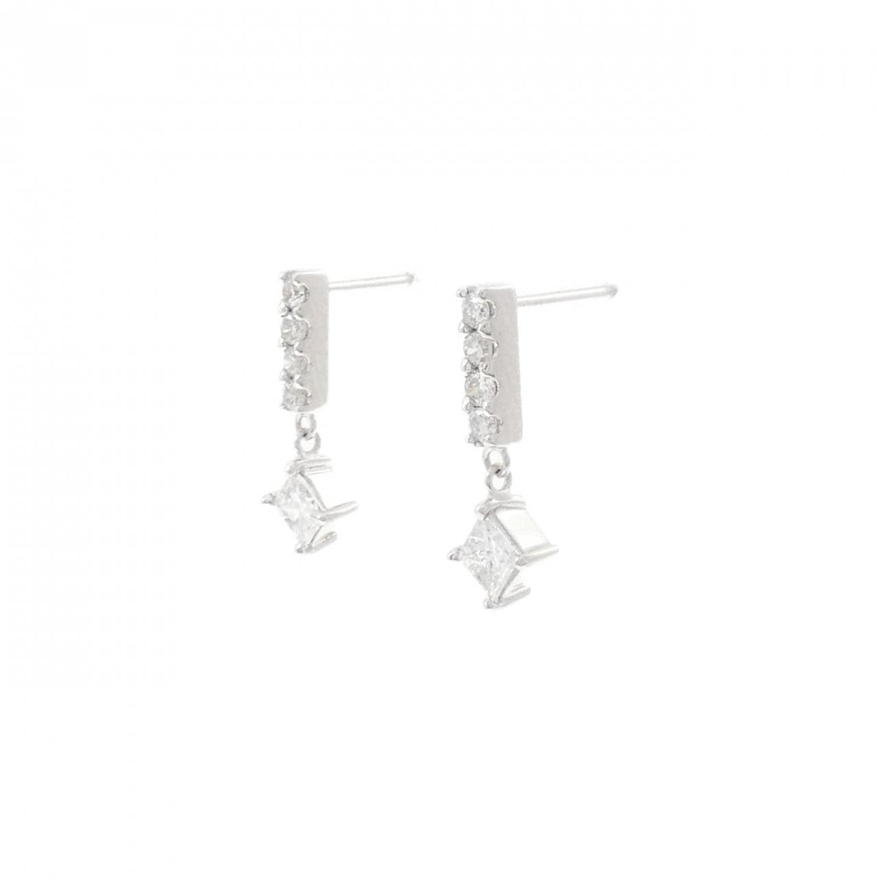 K18WG ダイヤモンド ピアス 0.52CT