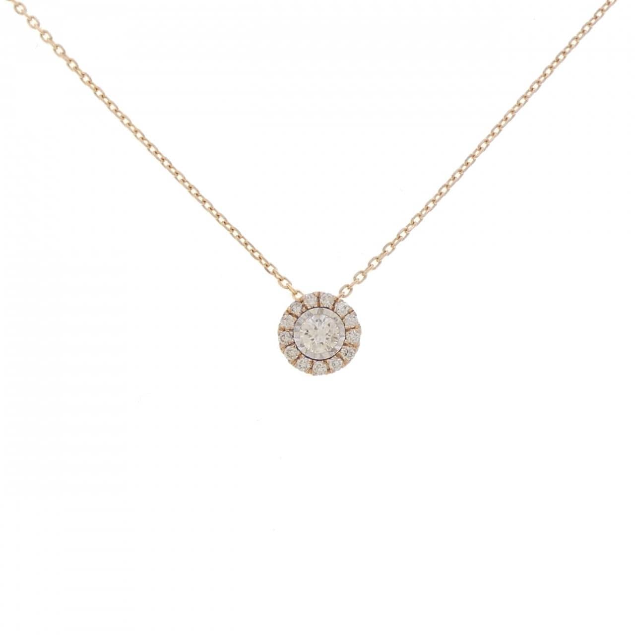 K18PG/K18WG ダイヤモンド ネックレス 0.23CT