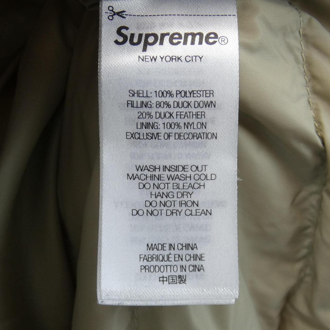 SUPREME SUPREME羽絨服