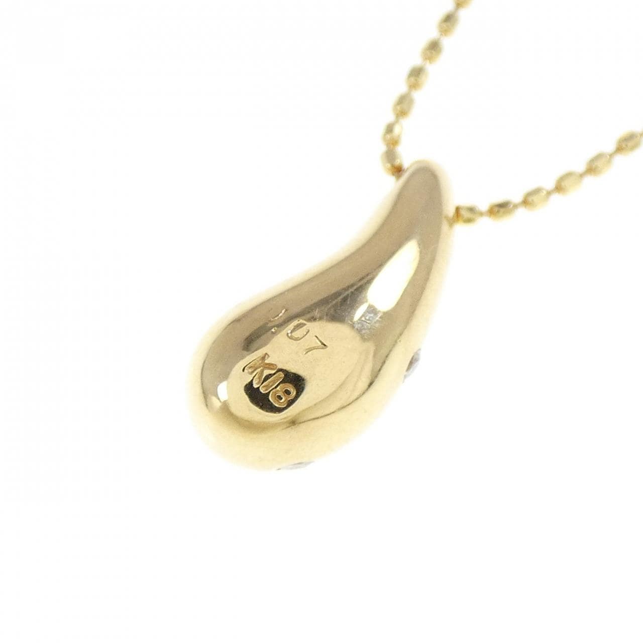 K18YG ダイヤモンド ネックレス 0.07CT