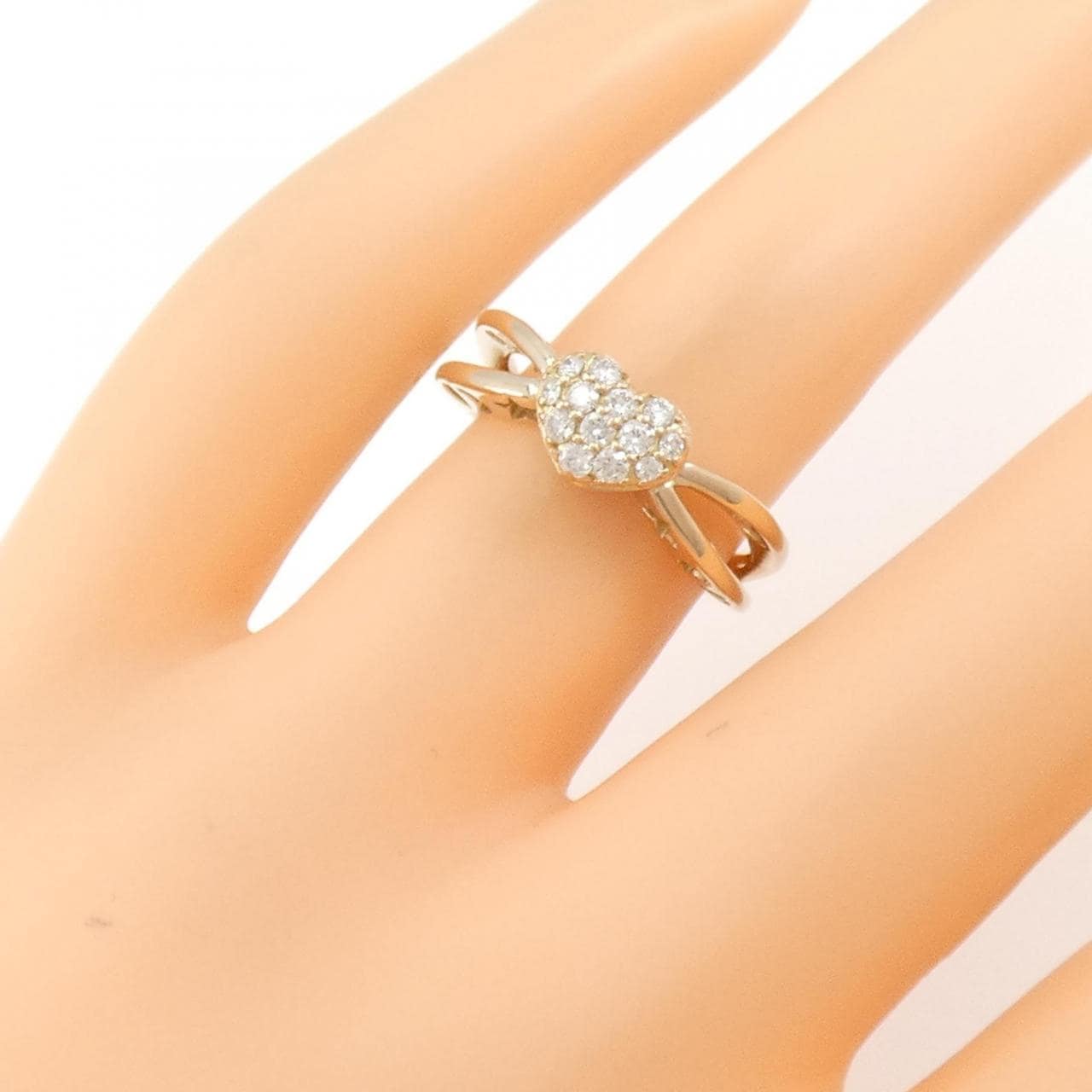 ポンテヴェキオ ハート ダイヤモンド リング 0.20CT