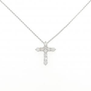 PT900/PT850 クロス ダイヤモンド ネックレス 1.00CT