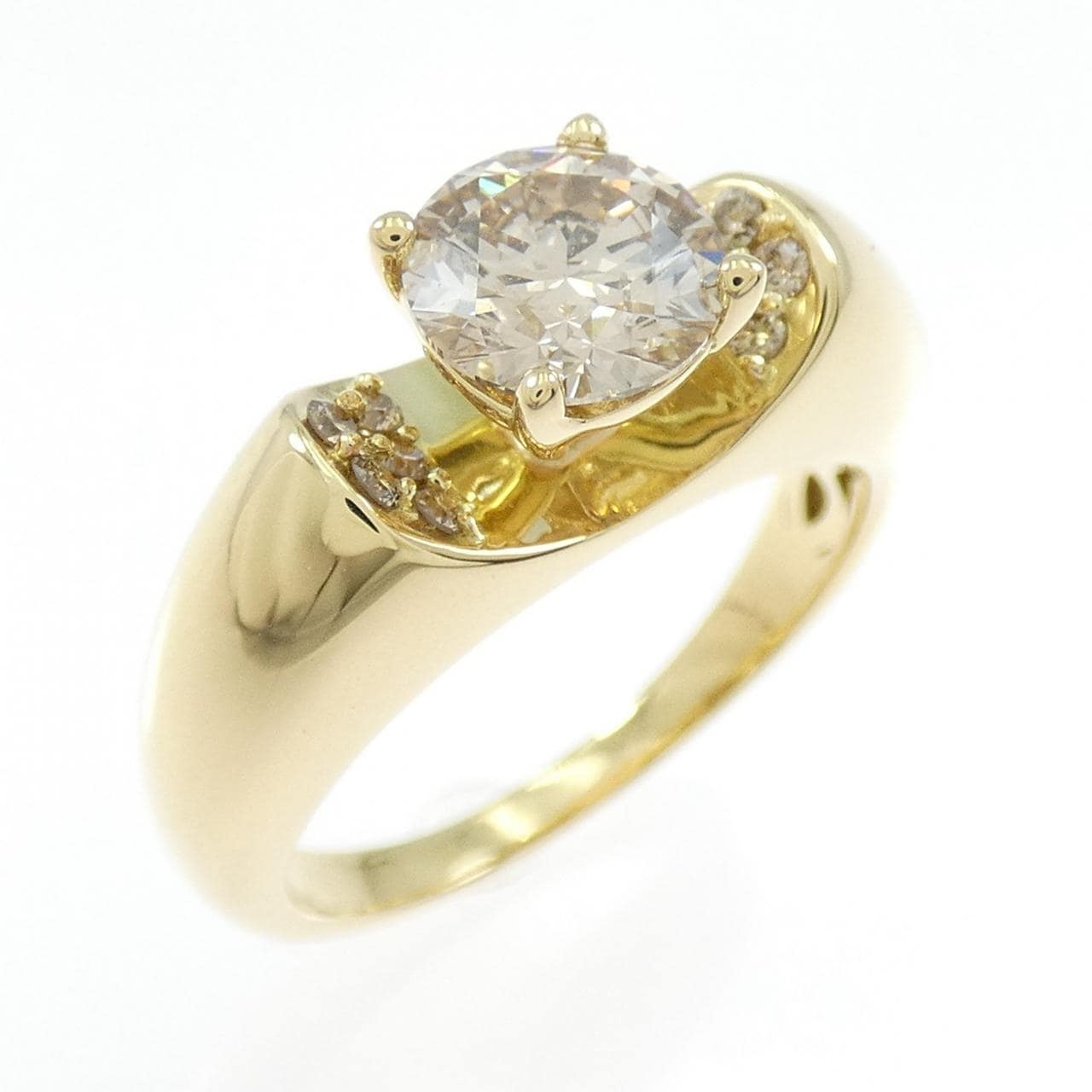 K18YG ダイヤモンド リング 1.02CT