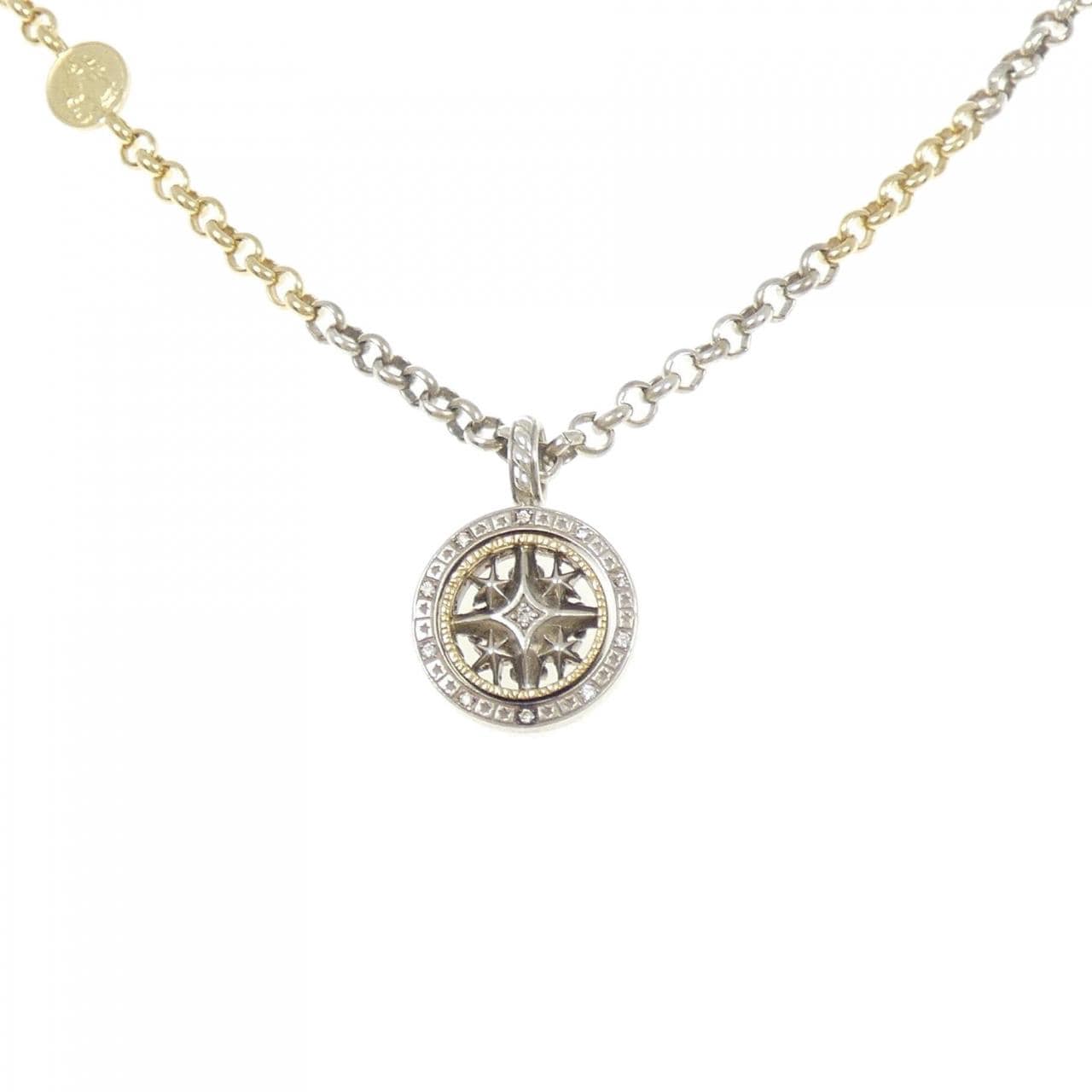 エスジェーエックス 750YG/925 ネックレス 0.07CT