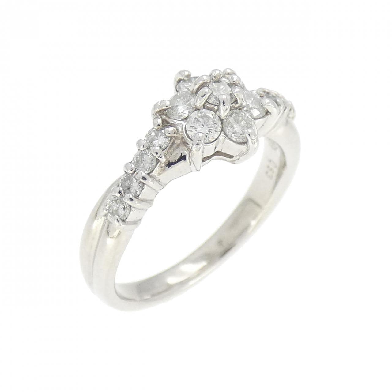 PT フラワー ダイヤモンド リング 0.53CT