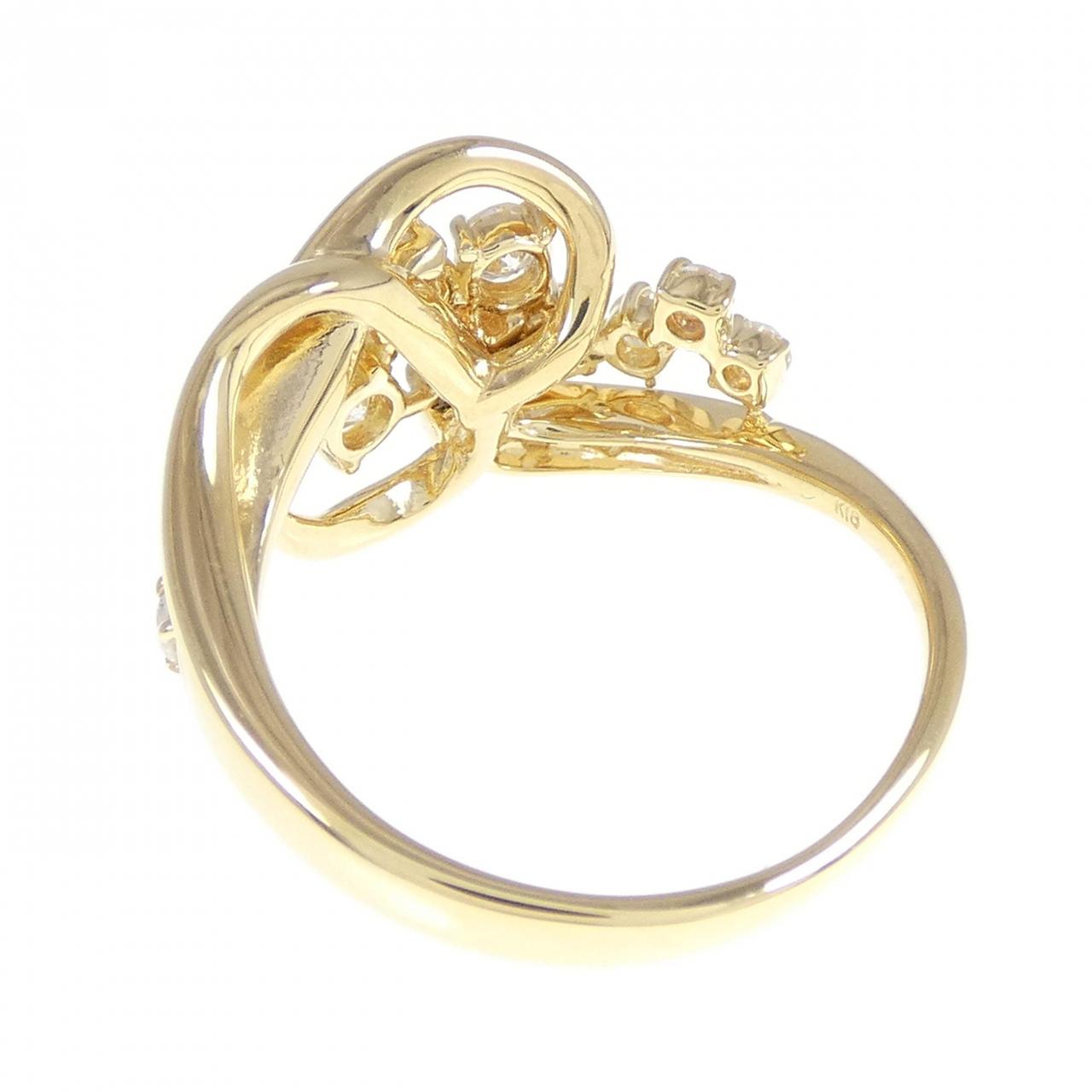 K18YG ダイヤモンド リング 0.68CT