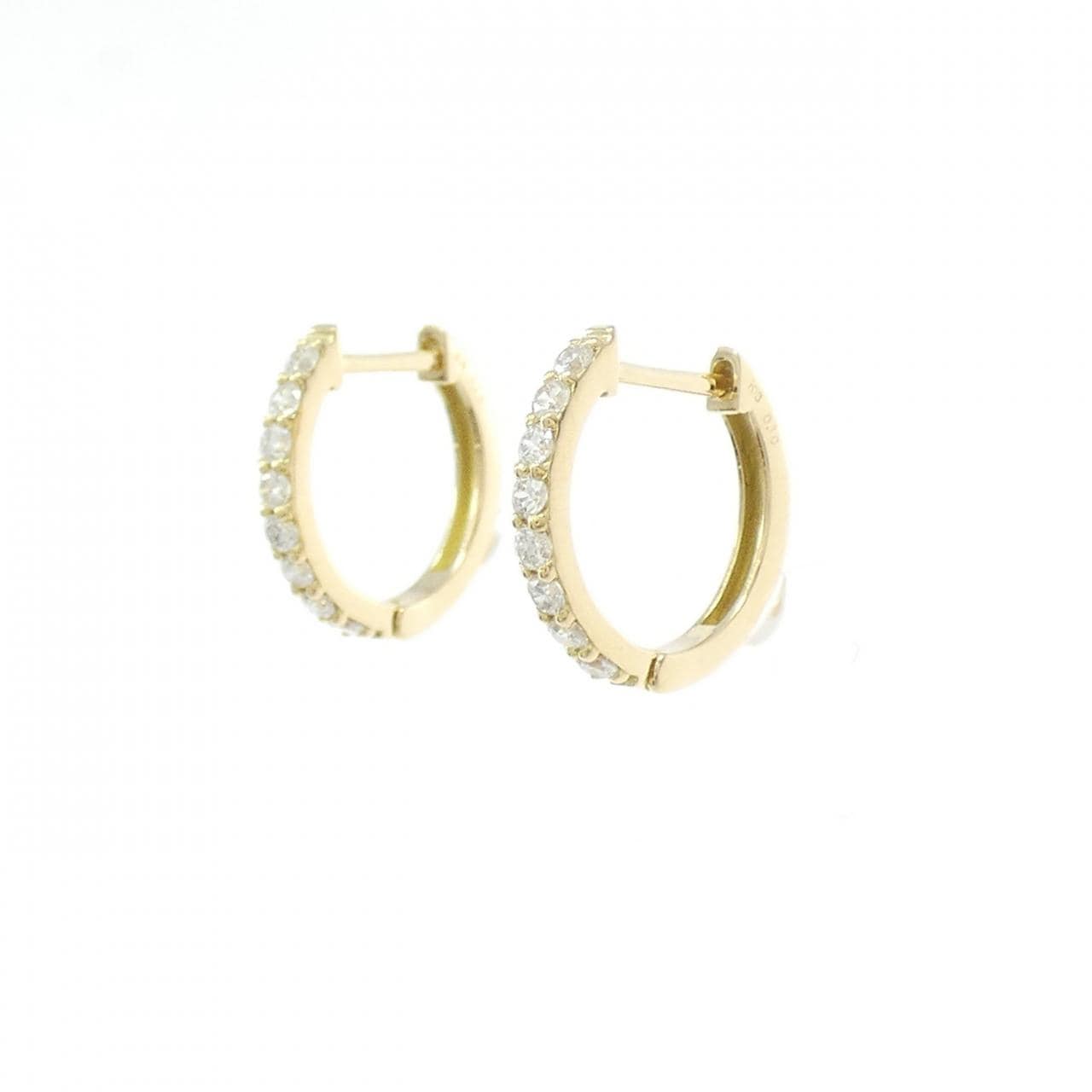 【リメイク】K18YG ダイヤモンド ピアス 0.20CT