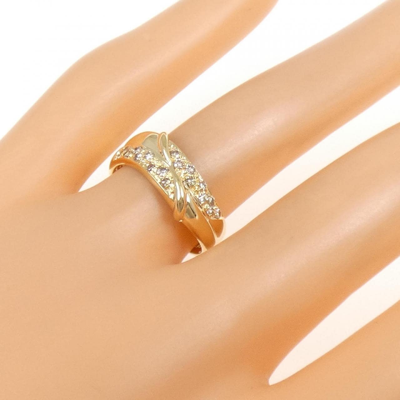 K18YG ダイヤモンド リング 0.21CT