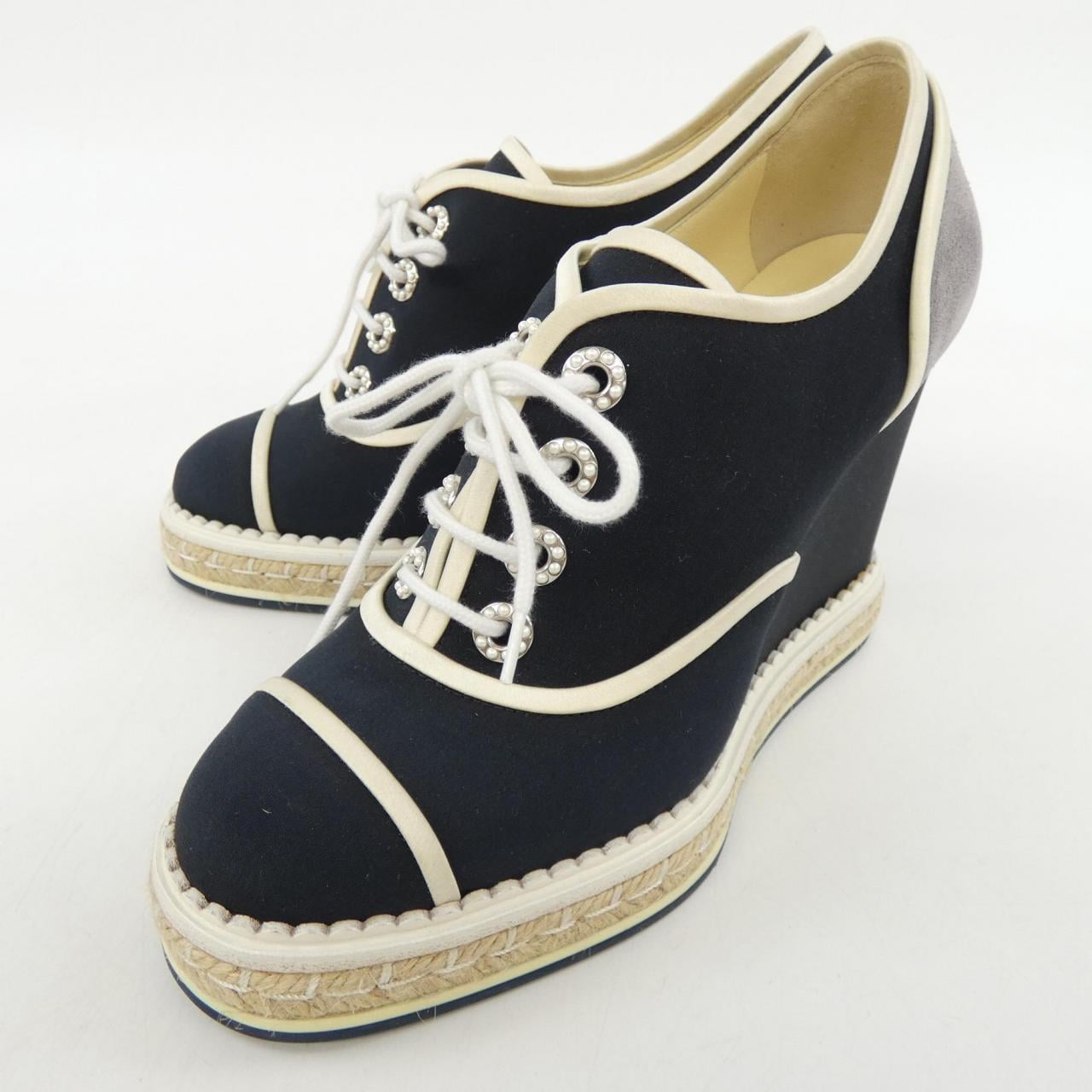 シャネル CHANEL レースアップ G31555Y16013 シューズ