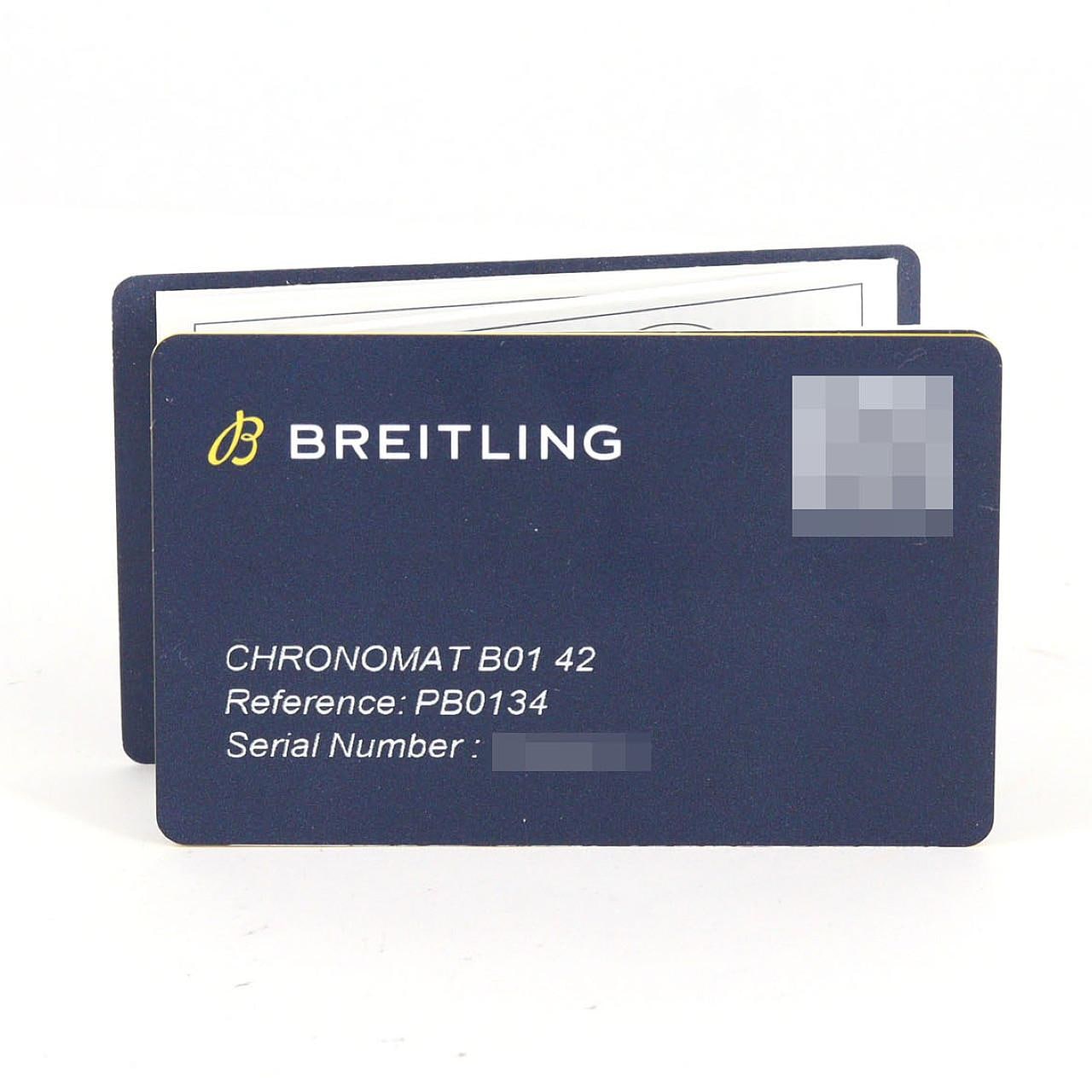 【ノーメンテナンス特価】ブライトリング クロノマットB01 42 SSxPT PB0134/PB0134101C1S1 SSxPT 自動巻