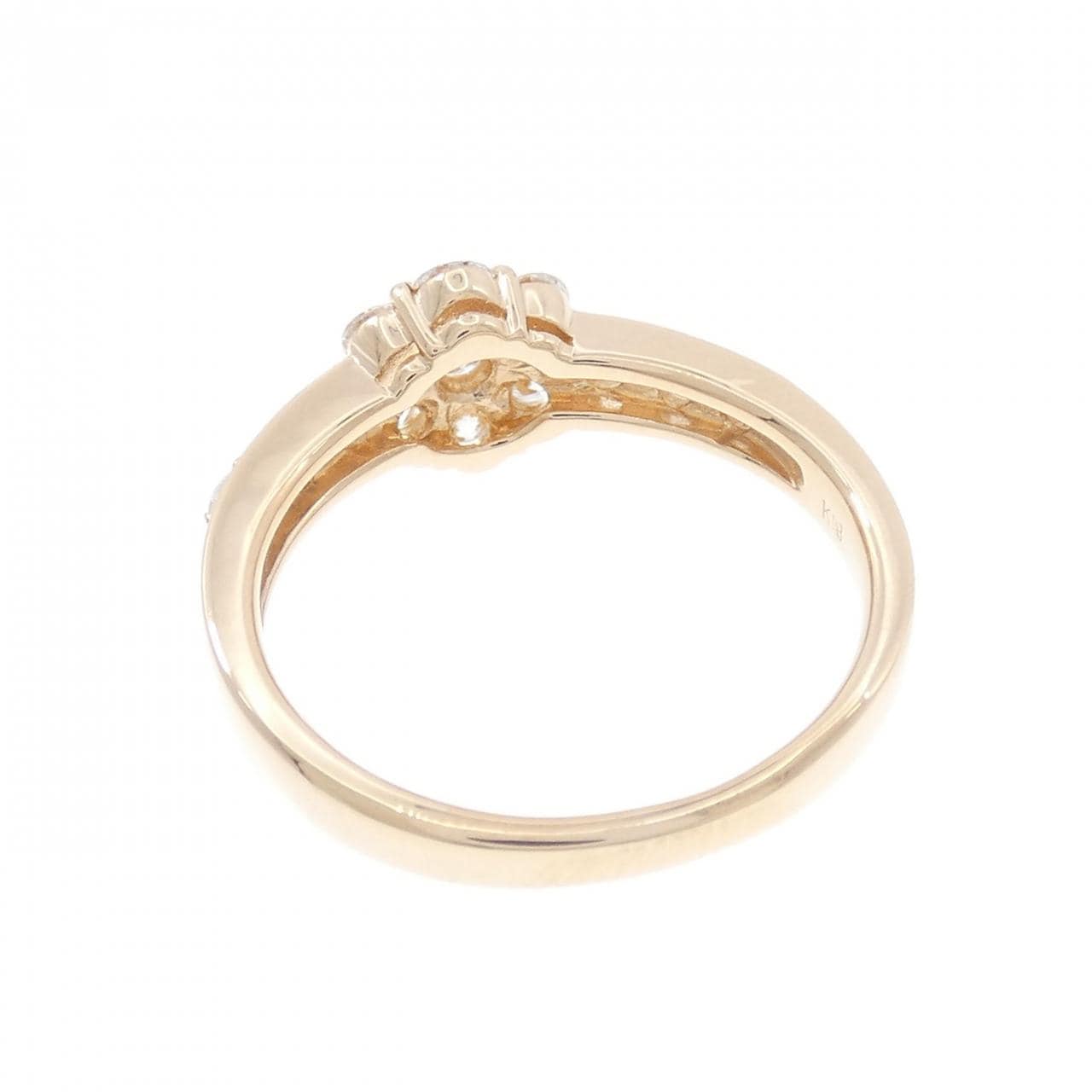 K18PG花朵鑽石戒指1.00CT