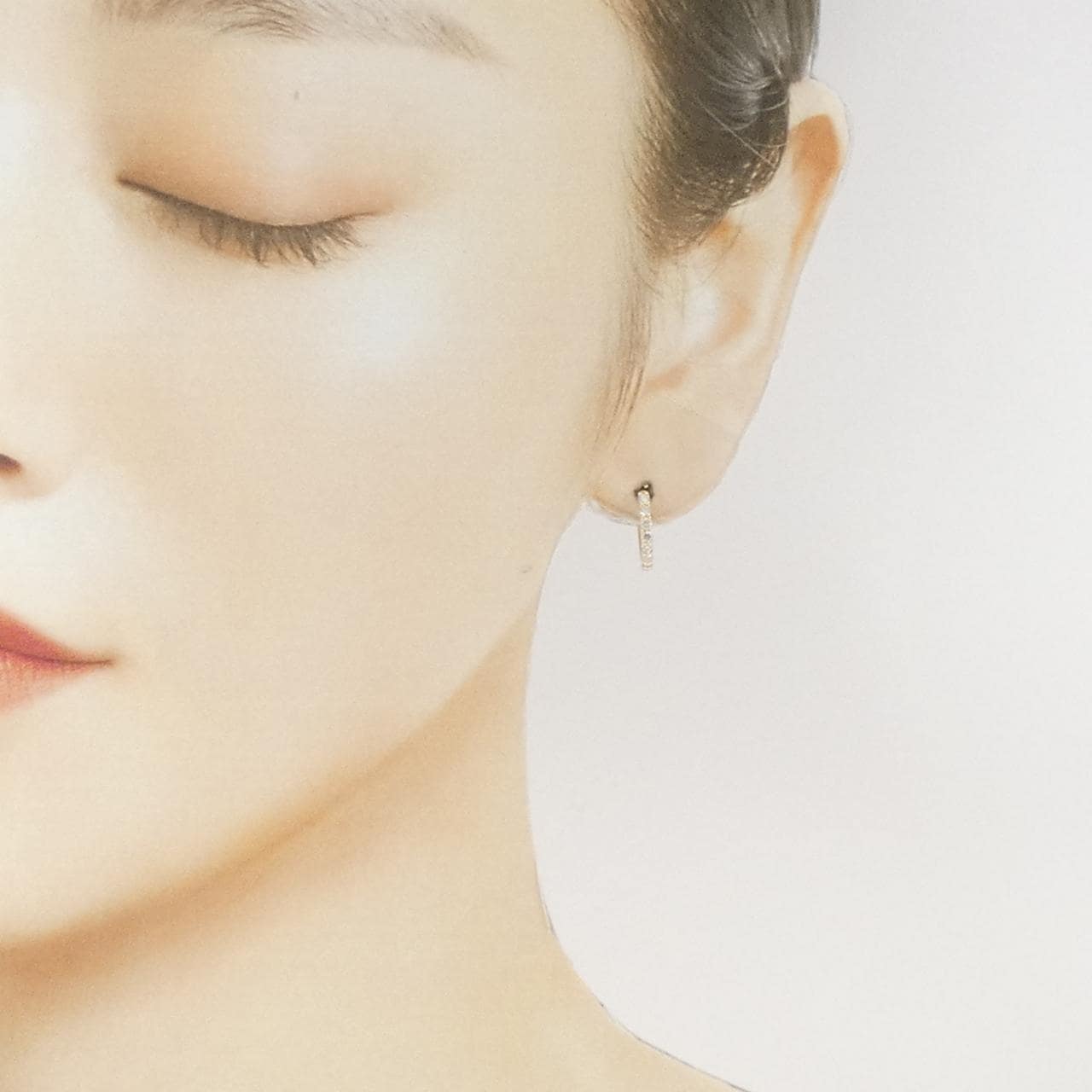 K18YG ダイヤモンド ピアス 0.30CT