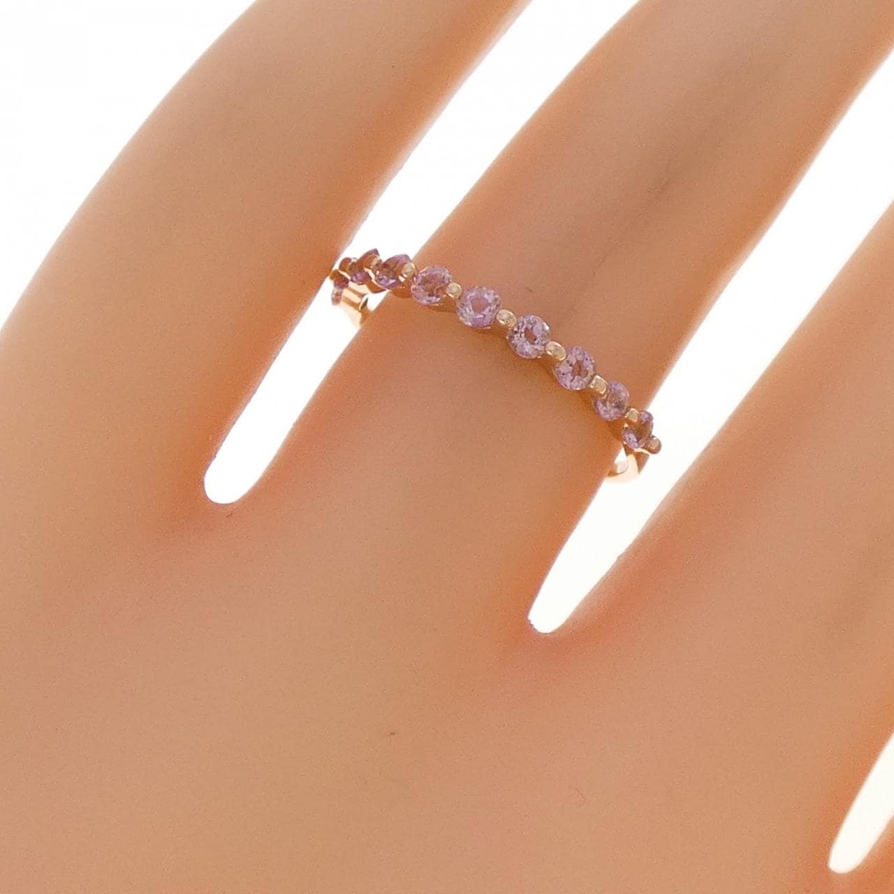 K18PG トルマリン リング 0.32CT