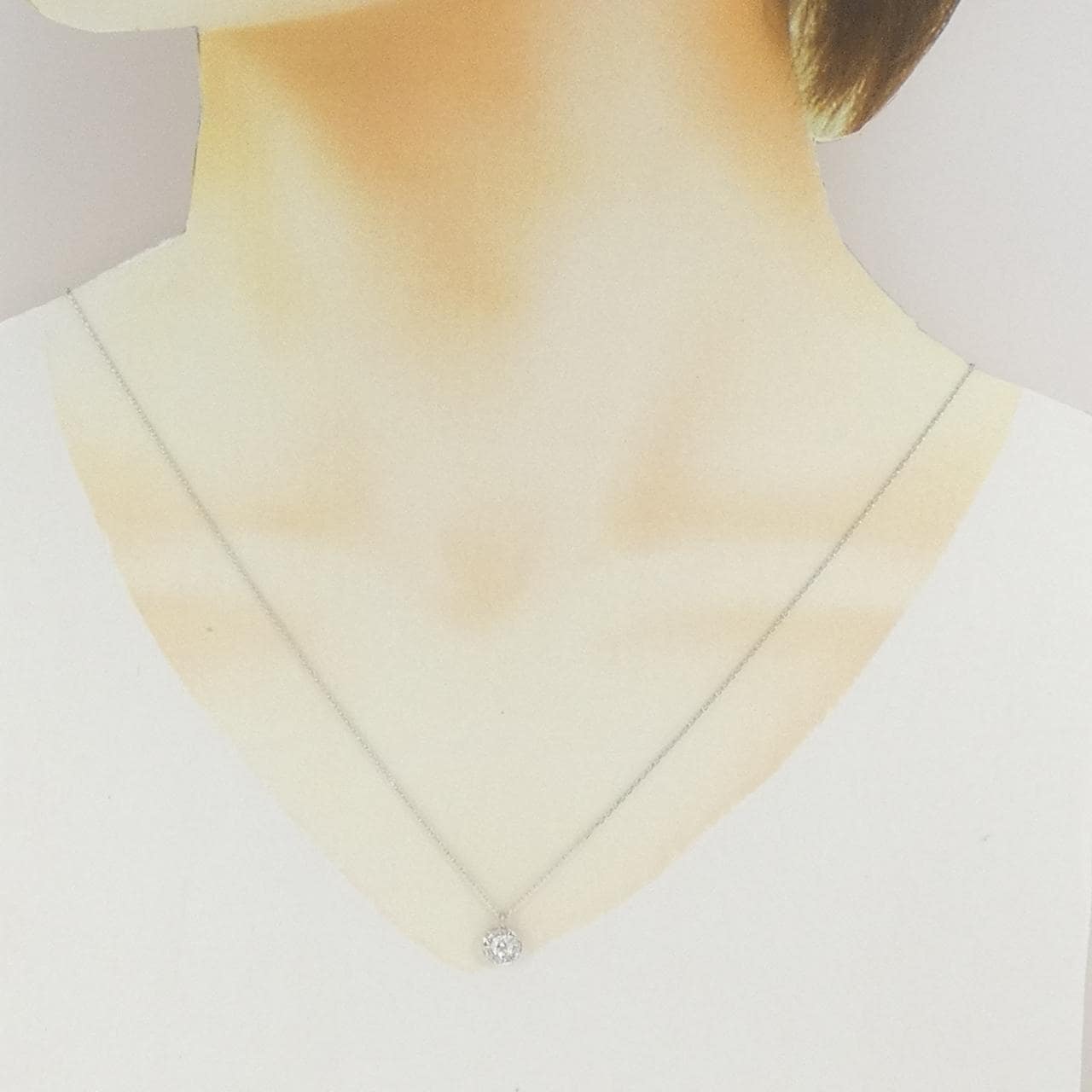 PT900/PT850 ダイヤモンド ネックレス 0.20CT