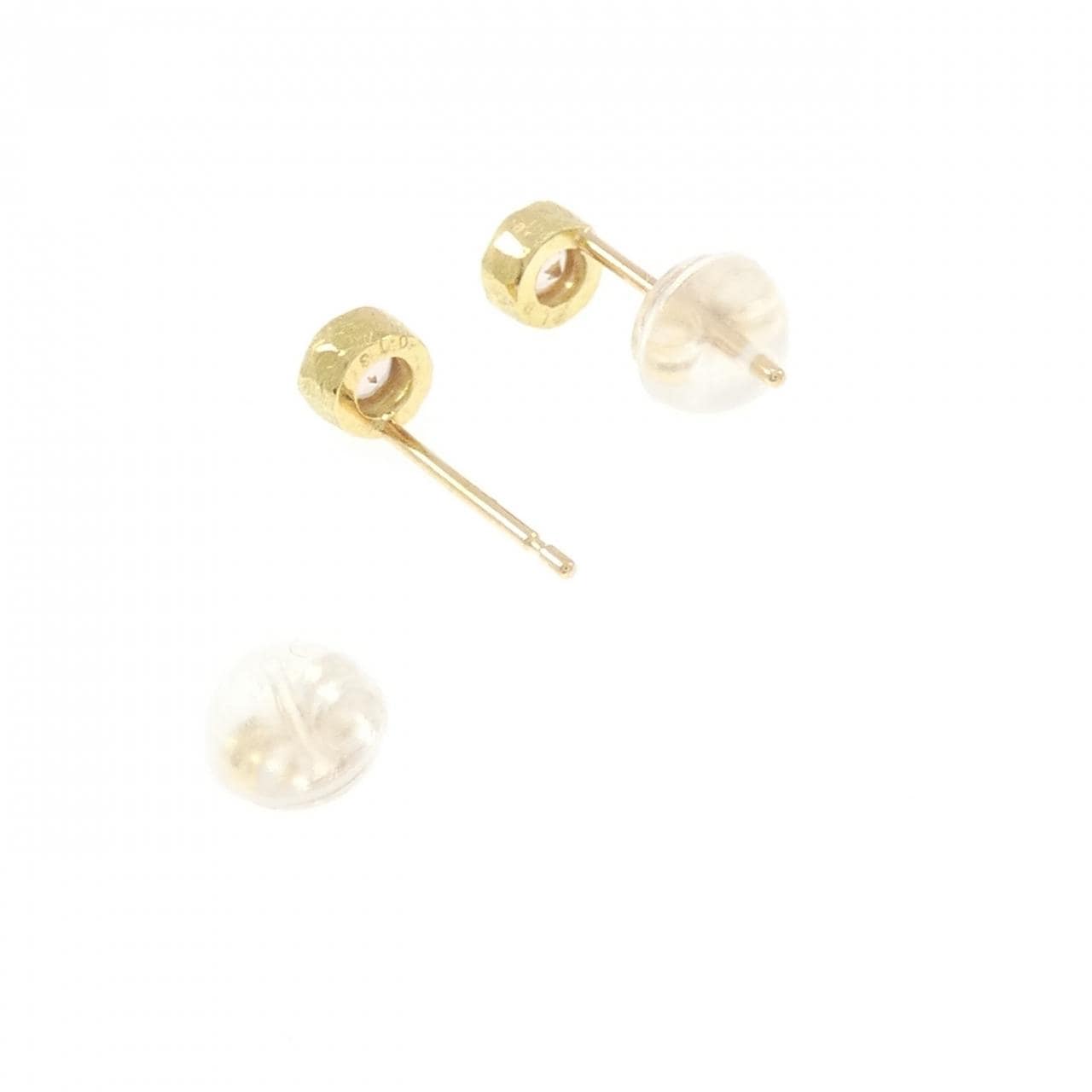 K18YG インペリアルトパーズ ピアス 0.26CT