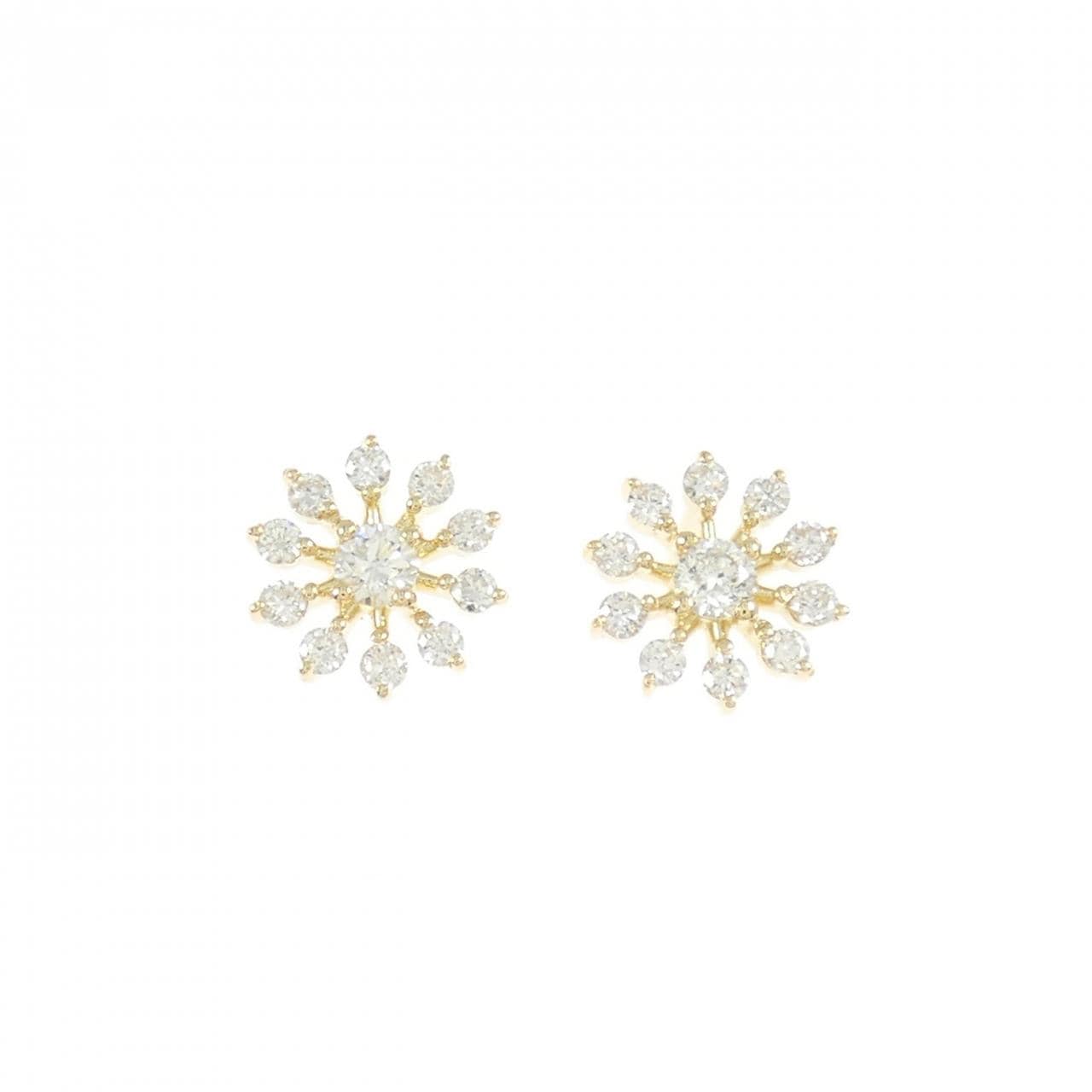 【リメイク】K18YG ダイヤモンド ピアス 0.30CT