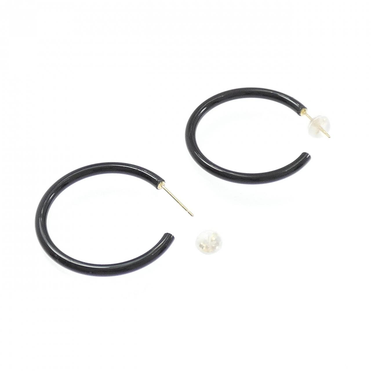 【新品】K18YG オニキス ピアス