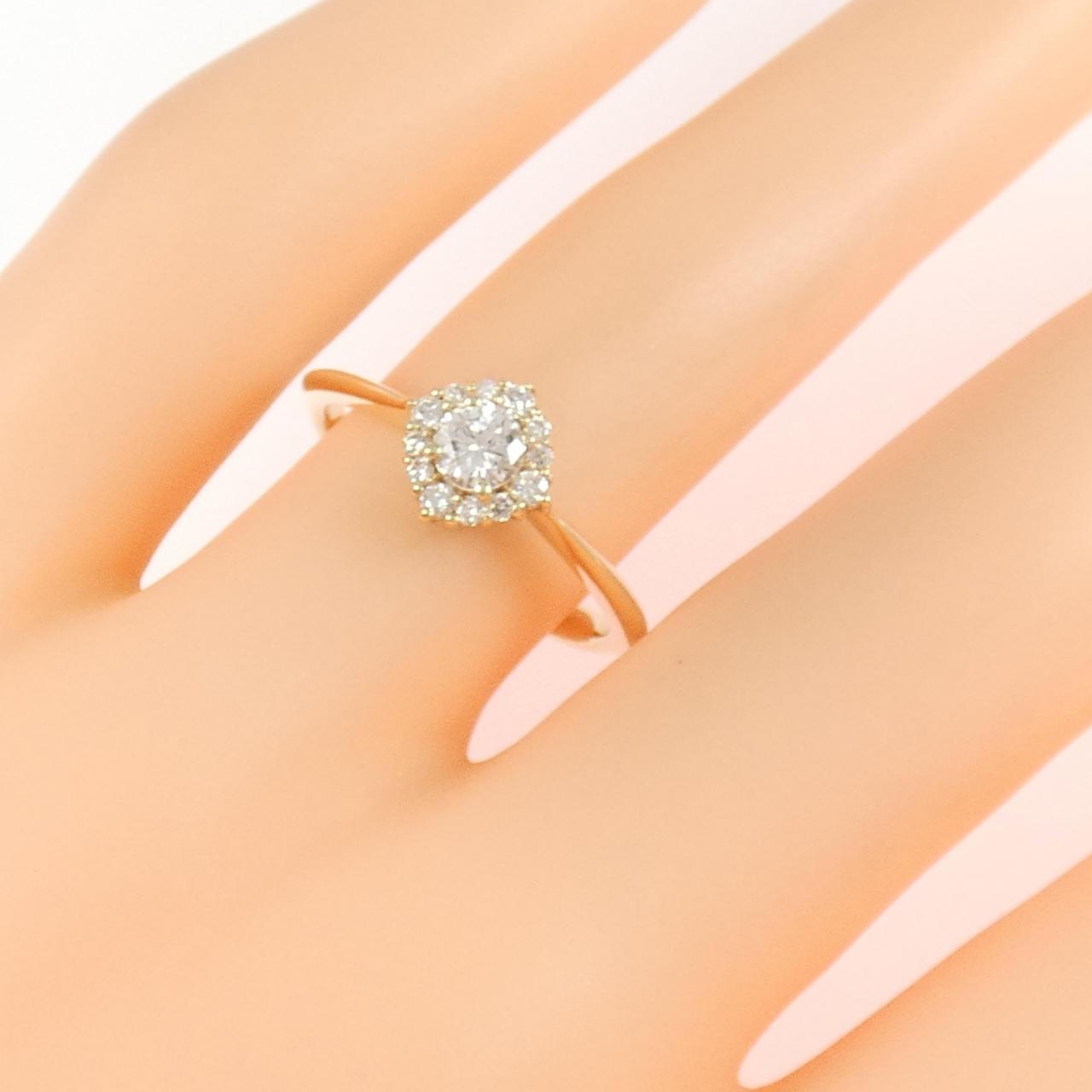 【リメイク】K10YG ダイヤモンド リング 0.30CT