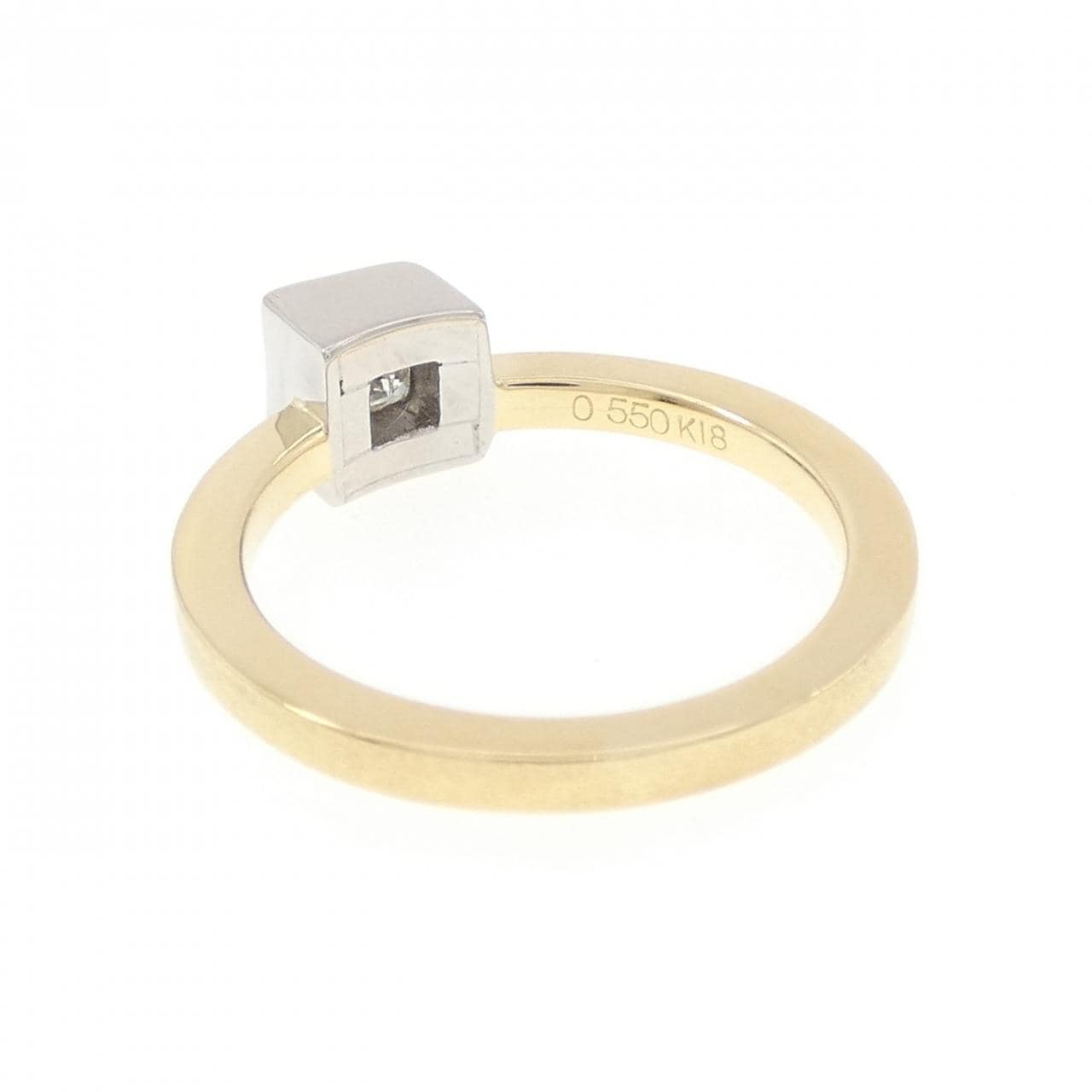 K18YG/K18WG ダイヤモンド リング 0.550CT