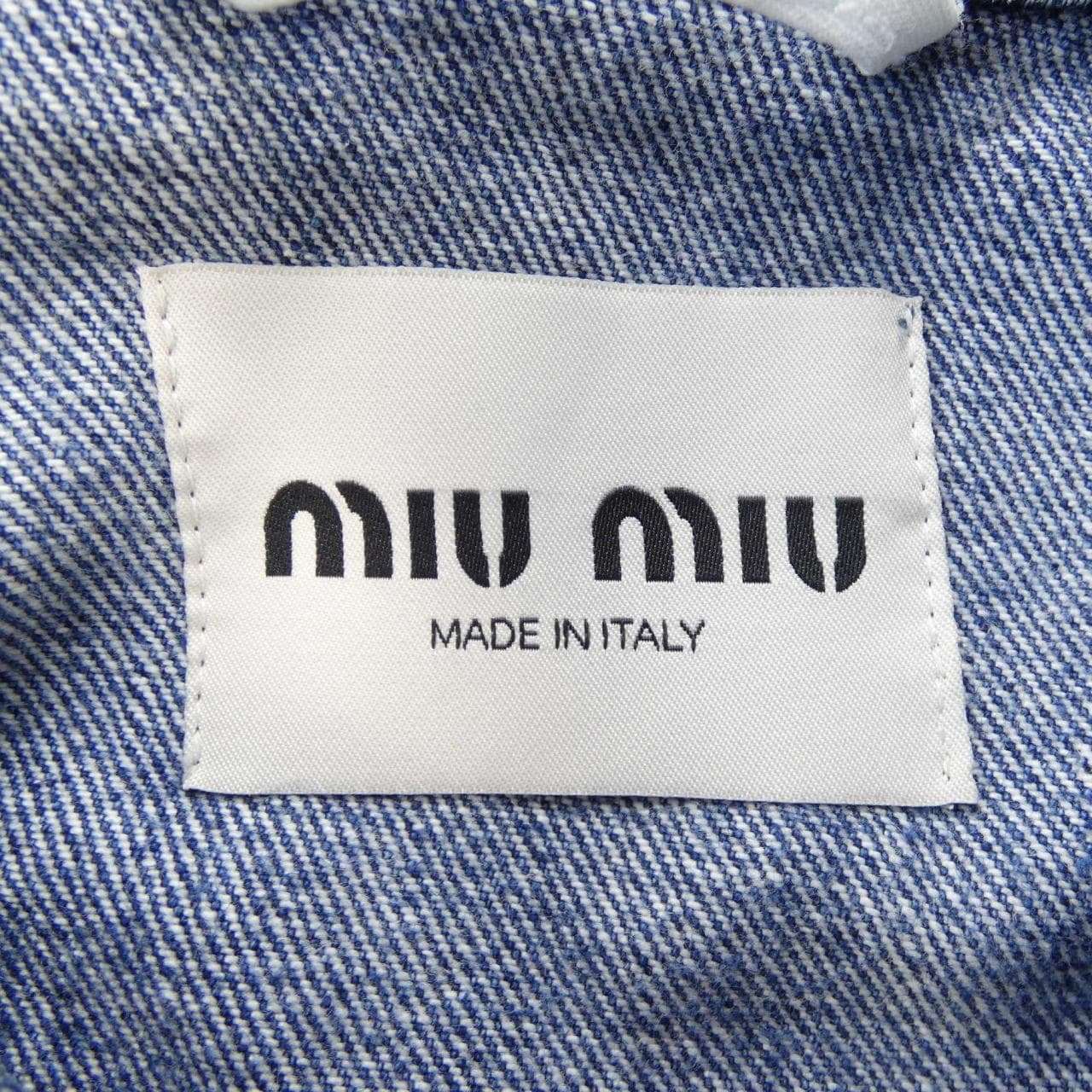 ミュウミュウ MIU MIU GWB148 10BF デニムジャケット
